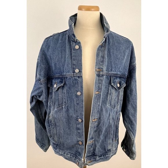 Vintage Planet Mars Peanut M&M Denim Jacket Men's L - Picture 8 of 9